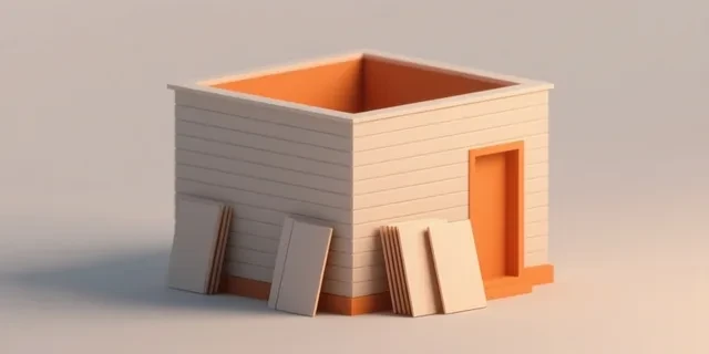 Dış Cephe Kaplama (Siding) hesaplama aracı — izometrik 3D illüstrasyon