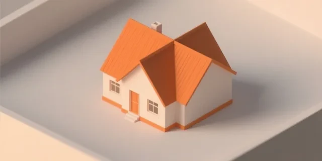 Kırma (Kalça) Çatı hesaplama aracı — izometrik 3D illüstrasyon