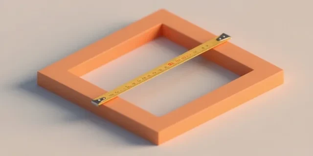 Köşegen (Gönye) Kontrolü hesaplama aracı — izometrik 3D illüstrasyon