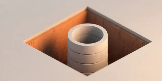 Kuyu Bileziği (Beton Halka) hesaplama aracı — izometrik 3D illüstrasyon