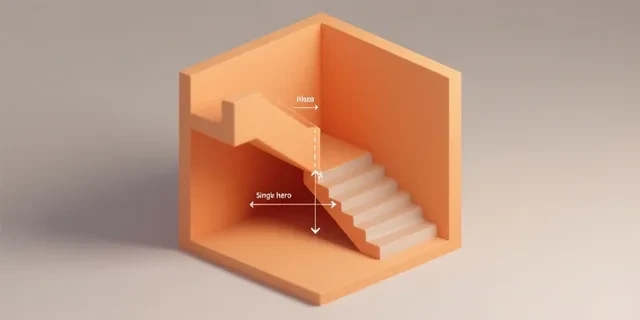 Merdiven Adım Formülü (2h+b) hesaplama aracı — izometrik 3D illüstrasyon
