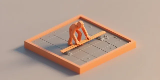 Şap (Zemin Tesviyesi) hesaplama aracı — izometrik 3D illüstrasyon