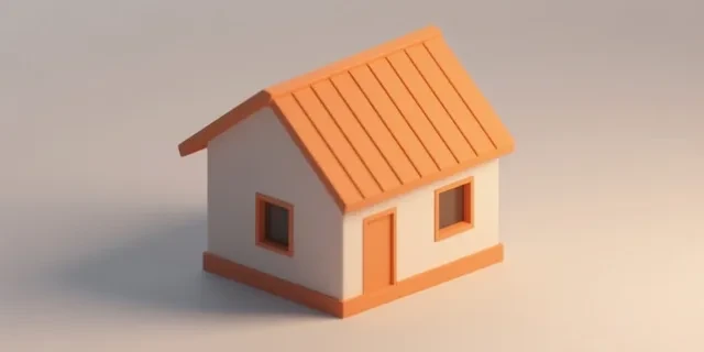 Tek Eğimli Çatı hesaplama aracı — izometrik 3D illüstrasyon