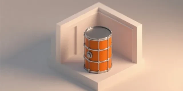Varil Hacmi hesaplama aracı — izometrik 3D illüstrasyon