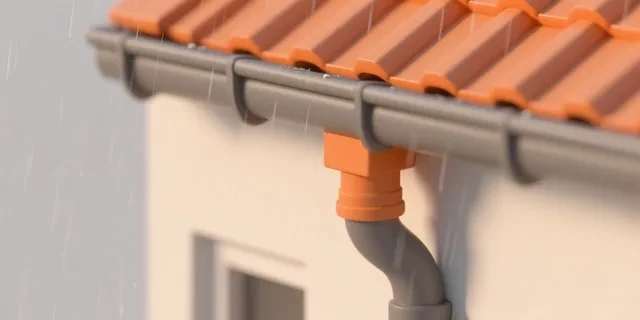 Yağmur Oluğu hesaplama aracı — izometrik 3D illüstrasyon