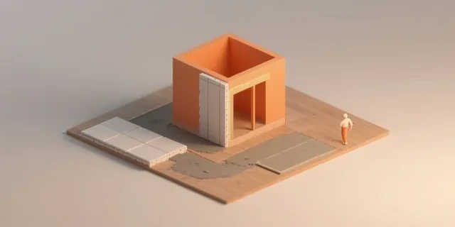 Zemin Isı Yalıtımı hesaplama aracı — izometrik 3D illüstrasyon
